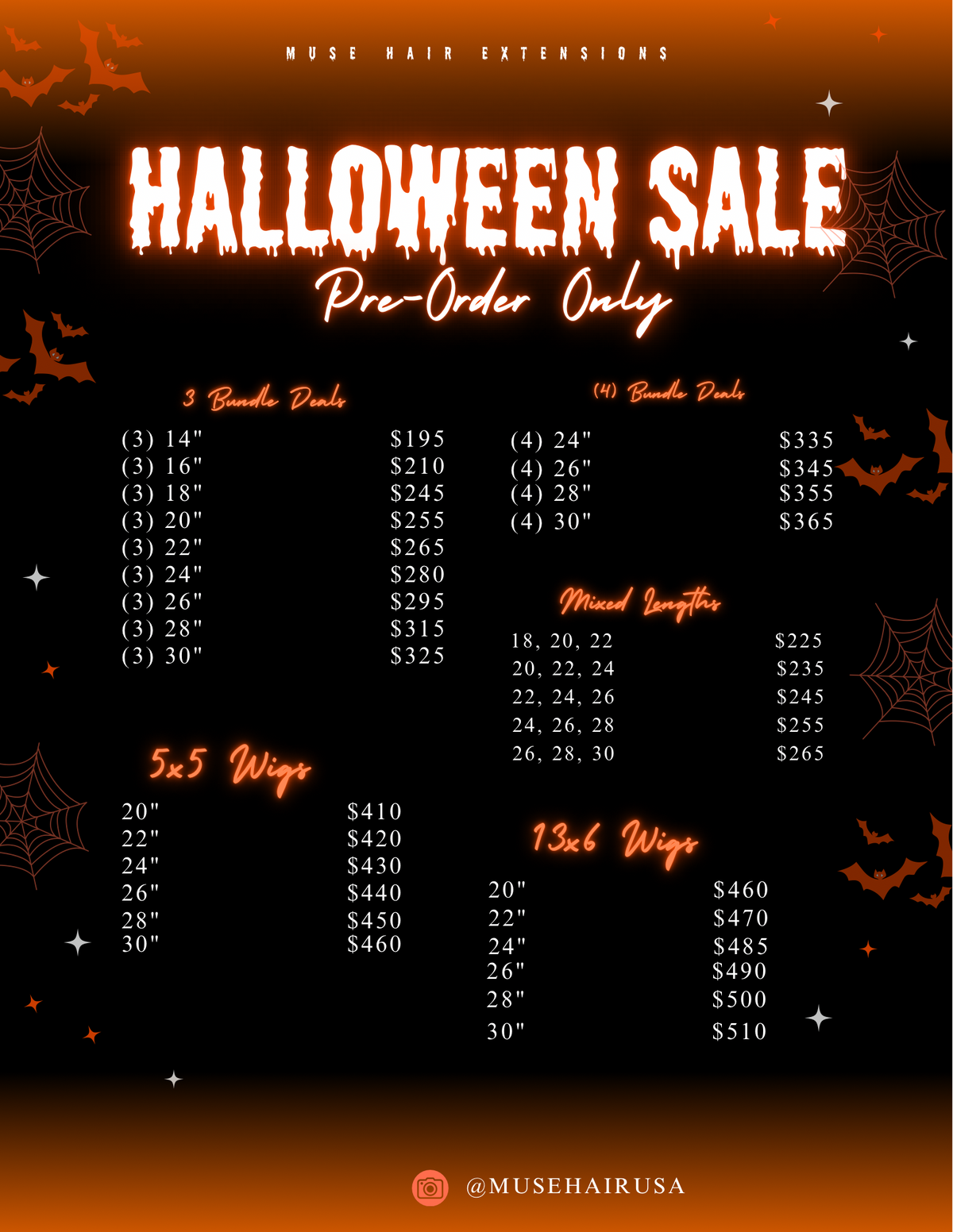 Halloween Sale (Pre-Order Only)